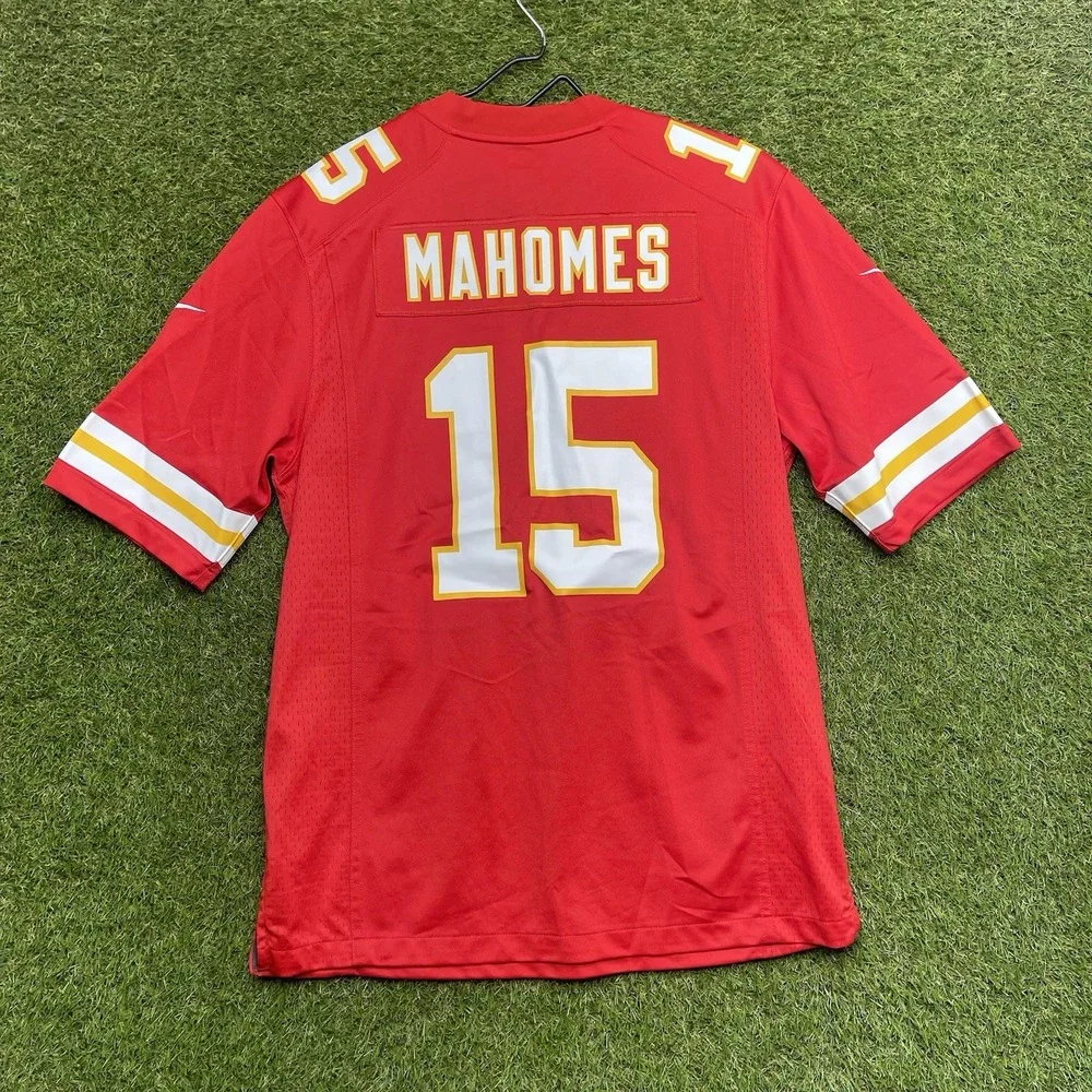 Kansas City Chiefs Nike Jersey Mens Medium Patrick Mahomes Red NFL On Field #15